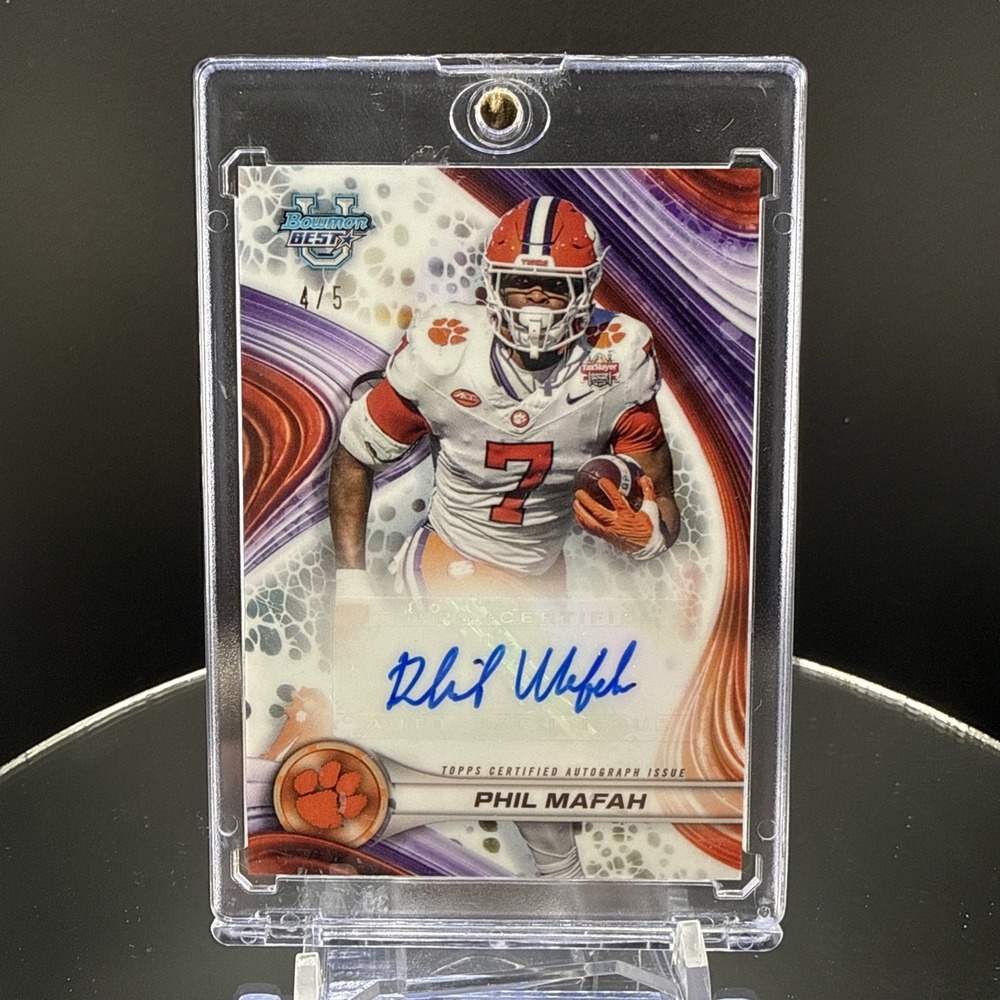 Phil Mafah #BOA-PM 2024 Bowman Auto Clemson Tigers